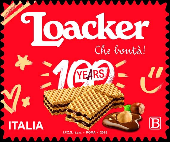 Francobollo Biscotti Loacker -  2025