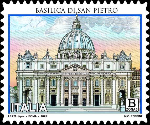Francobollo Basilica di S. Pietro -  2025