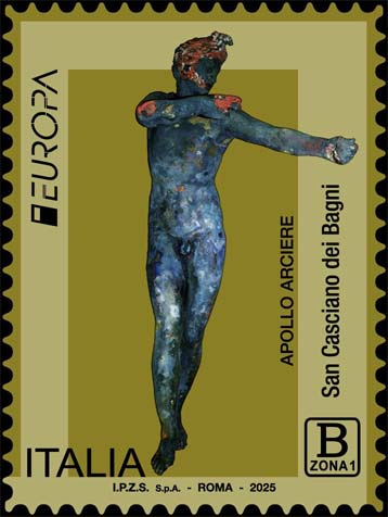 Francobollo Apollo Arciere, San Casciano dei Bagni -  2025