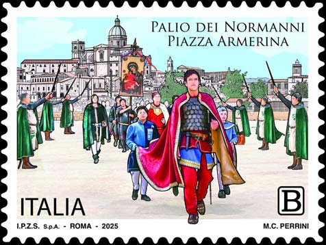 Francobollo Palio dei Normanni di Piazza Armerina -  2025