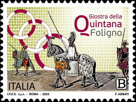 Francobollo Giostra della Quintana di Foligno -  2025
