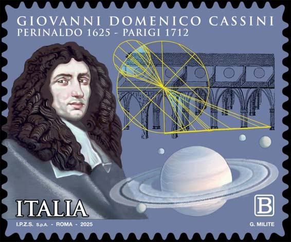 Francobollo Ritratto di Giovanni Domenico Cassini -  2025