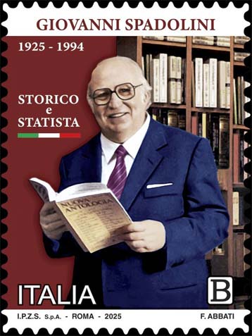 Francobollo Ritratto di Giovanni Spadolini -  2025