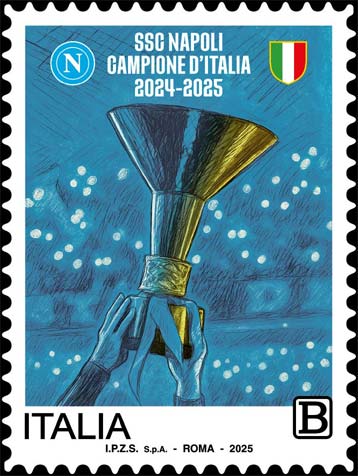 Francobollo Mani che Sollevano una Coppa -  2025