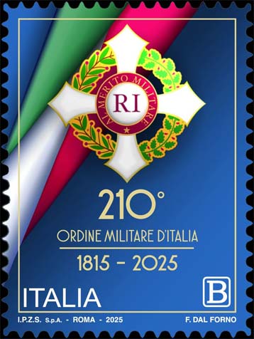 Francobollo Croce dell'Ordine Militare d'Italia -  2025