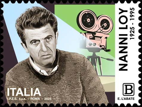 Francobollo Ritratto di Nanni Loy -  2025