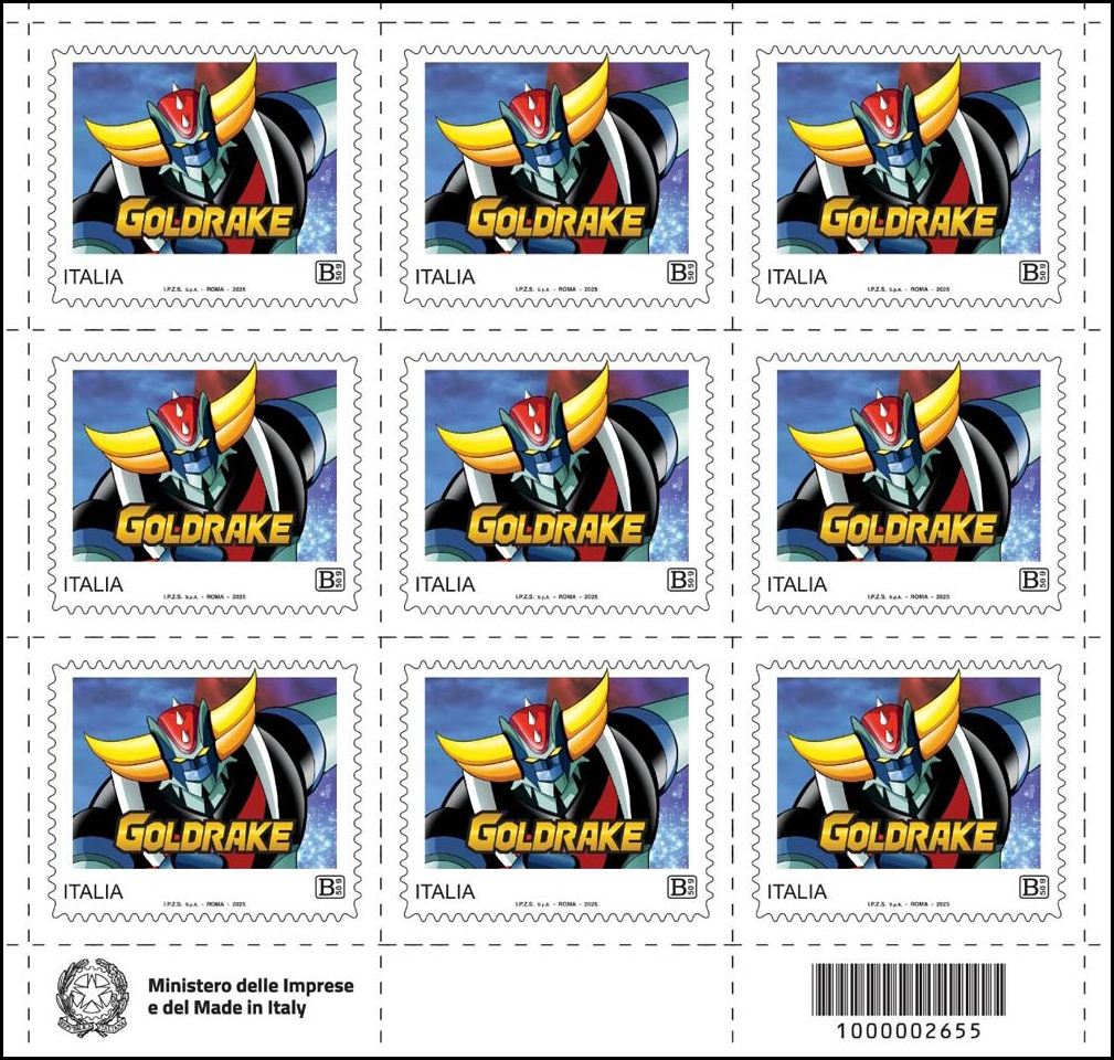 Francobollo Goldrake -  2025
