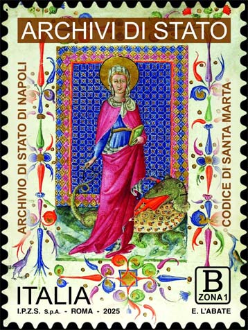 Francobollo Archivio di Stato di Napoli -  2025