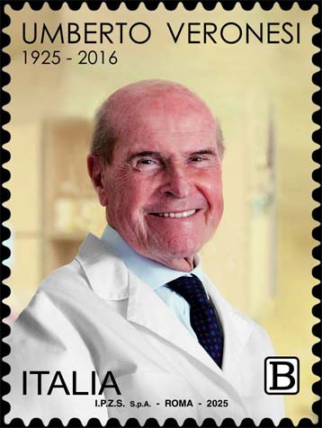 Francobollo Ritratto di Umberto Veronesi -  2025
