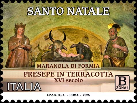 Francobollo Presepe in Terracotta -  2025