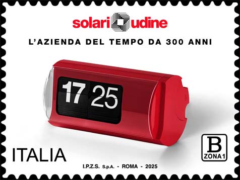 Francobollo Orologio da Tavolo a Palette -  2025