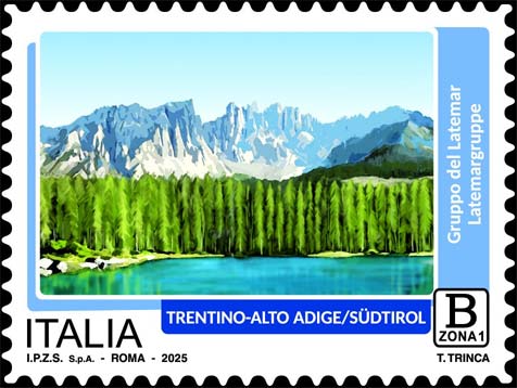 Francobollo Trentino-Alto Adige, Gruppo del Latemar -  2025