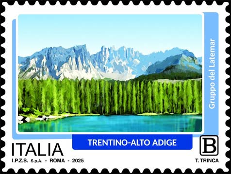 Francobollo Trentino-Alto Adige, Gruppo del Latemar -  2025
