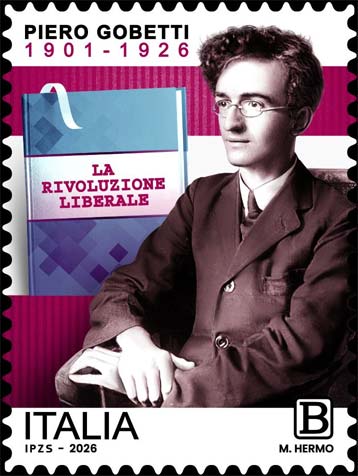 Francobollo Ritratto di Piero Gobetti -  2026