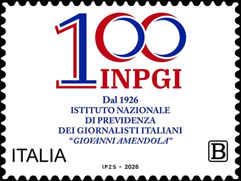 Francobollo Logo del Centenario dell'INPGI -  2026