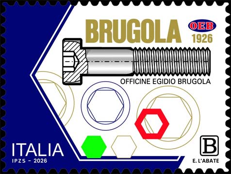 Francobollo Officine Egidio Brusola -  2026