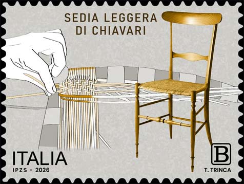 Francobollo Sedia Leggera di Chiavari -  2026