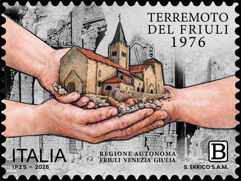 Francobollo Duomo di S. Andrea Apostolo Custodito tra Mani -  2026