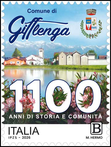 Francobollo Panorama del Comune di Gifflenga -  2026