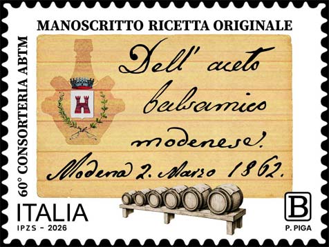 Francobollo Aceto Balsamico di Modena -  2026