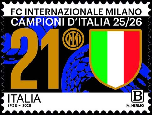 Francobollo Scudetto e Serpente -  2026