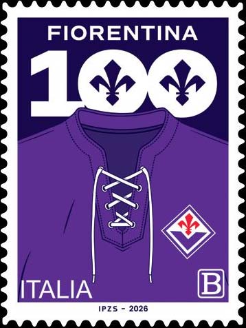 Francobollo Maglia Squadra di Calcio Fiorentina -  2026