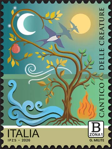 Francobollo Albero, Sole, Luna ed Elementi Naturali -  2026